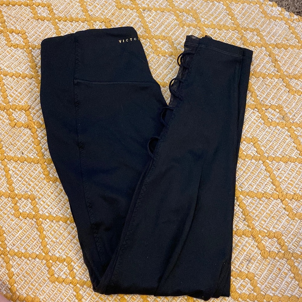 Victoria’s Secret black leggings, size 12, fits like a 10. Great condition